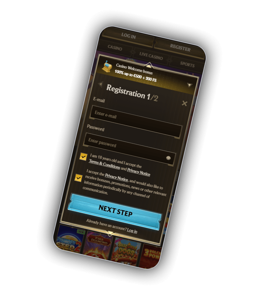 Realz Casino Registration
